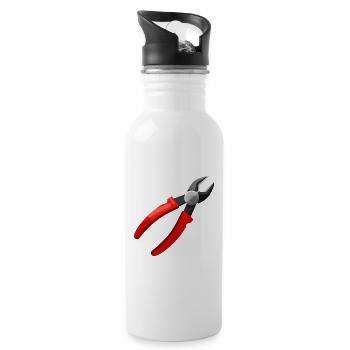 Pliers - Water bottle with straw - white - Right