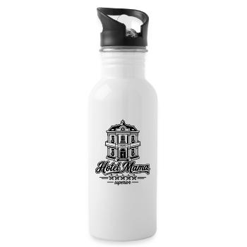 Hotel Mama Superior Logo - Water bottle with straw - white - Right