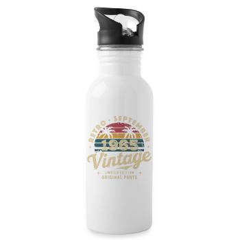 Vintage September 1965 Limited Edition September - Water bottle with straw - white - Right