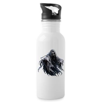 Tödlicher Geist Albtraum - Trinkflasche mit integriertem Trinkhalm - Weiß - Rechts