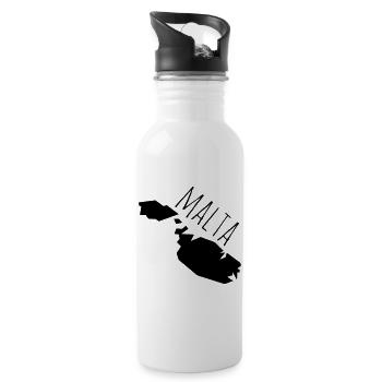 malta - Trinkflasche mit integriertem Trinkhalm - Weiß - Rechts