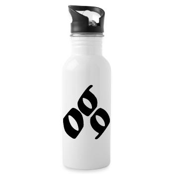069 Support - Trinkflasche mit integriertem Trinkhalm - Weiß - Rechts
