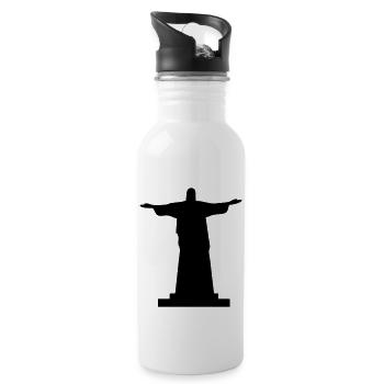 Jésus-Christ - Gourde avec paille intégrée - blanc - Droite