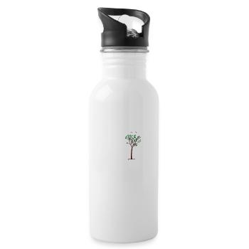 tree - Water bottle with straw - white - Right