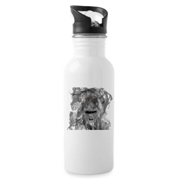 gorilla - Water bottle with straw - white - Right