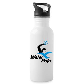 water-polo - Gourde avec paille intégrée - blanc - Droite