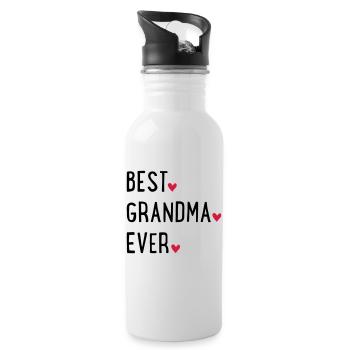Granny - Water bottle with straw - white - Right