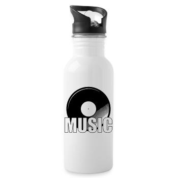 Music - Water bottle with straw - white - Right