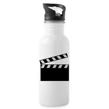 Clapper Board - Water bottle with straw - white - Right