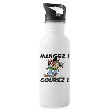 Obelix - Eat! Run! - Water bottle with straw - white - Right