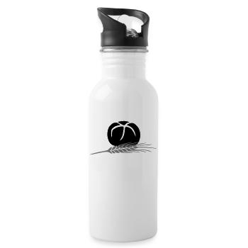 Broetchen grain grain 3 2farbig changeable - Water bottle with straw - white - Right