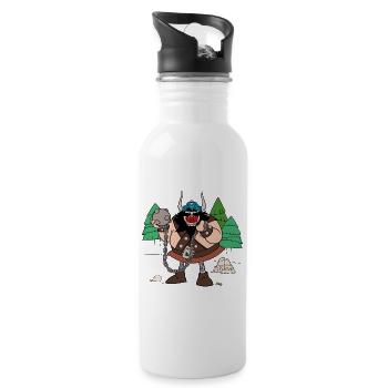 Vicky the Viking Terrible Sven - Water bottle with straw - white - Right