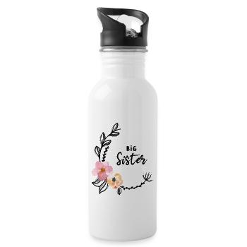 Fleur Vine Grande Sœur - Gourde avec paille intégrée - blanc - Droite