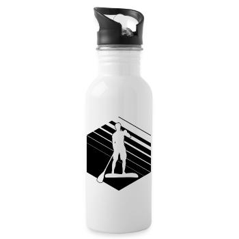 Standup Paddle Hommes Stand Up Paddle Sup - Gourde avec paille intégrée - blanc - Droite