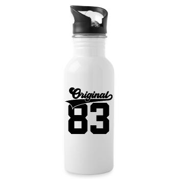 43RD BIRTHDAY 1983 ORIGINAL 83 - Water bottle with straw - white - Right