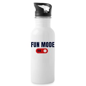 Fun Mode On - Gourde avec paille intégrée - blanc - Droite