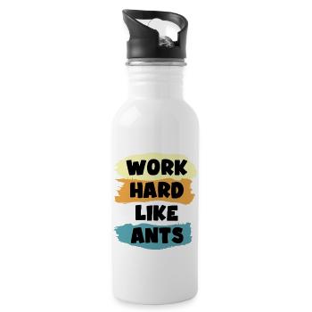 ant ant friends cool ant saying ant - Water bottle with straw - white - Right