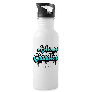 Design de Chandler Arizona - Gourde avec paille intégrée - blanc - Droite