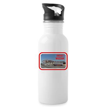 CROESO I WRECSAM - Water bottle with straw - white - Right