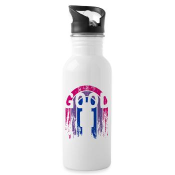 Good Bi Bisexual Pride Month Bi Pride LGBT - Water bottle with straw - white - Right
