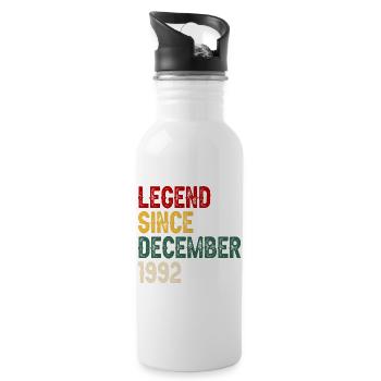 Légende depuis décembre 1992 - Gourde avec paille intégrée - blanc - Droite
