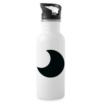 Lune Halloween - Gourde avec paille intégrée - blanc - Droite
