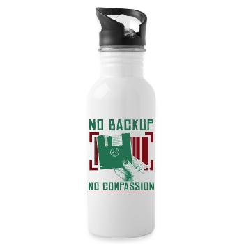 Funny Software Engineer - Water bottle with straw - white - Right