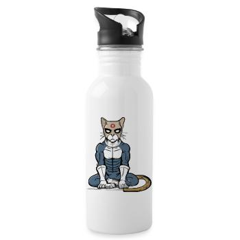 Hector the - Water bottle with straw - white - Right