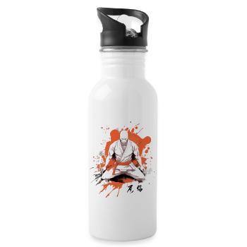 The fighter - Water bottle with straw - white - Right