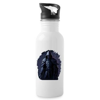 Dark knight templar - Water bottle with straw - white - Right
