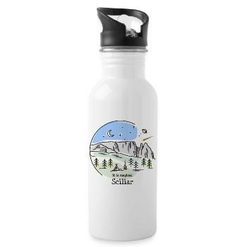 Sciliar Sciliar Dolomites Randonnée Escalade - Gourde avec paille intégrée - blanc - Droite