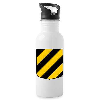Land der Nagetiere - Trinkflasche mit integriertem Trinkhalm - Weiß - Rechts