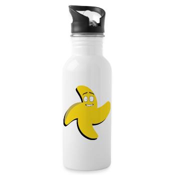 Bannanita3 - Trinkflasche mit integriertem Trinkhalm - Weiß - Rechts
