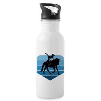 Team vaulting, horse performance, balance exercises - Water bottle with straw - white - Right