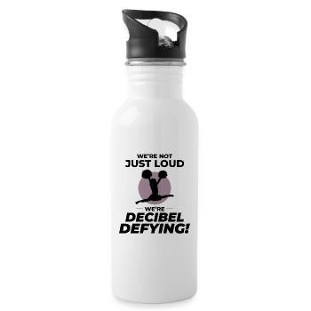 Cheerleader Cheerleading Girl Cheering Cheer Squad - Water bottle with straw - white - Right