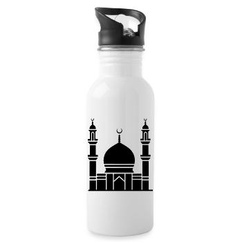 Moschee - Trinkflasche mit integriertem Trinkhalm - Weiß - Rechts