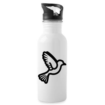 Dove - Water bottle with straw - white - Right