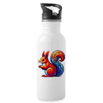 Squirrel - Water bottle with straw - white - Right