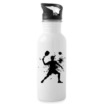Pickleball Men's Racquetball Pickleball - Water bottle with straw - white - Right