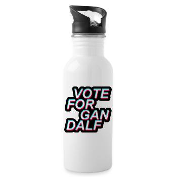 Election, Vote For, America - Water bottle with straw - white - Right
