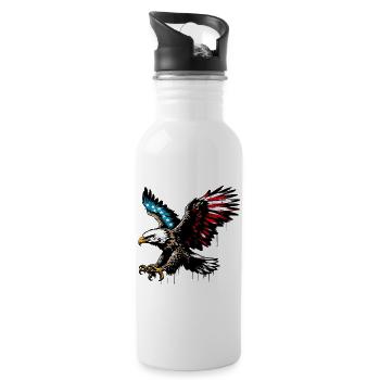 Aigle - Gourde avec paille intégrée - blanc - Droite