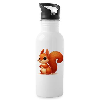 Squirrel - Water bottle with straw - white - Right