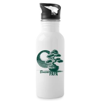 Bonsaï Papa - Gourde avec paille intégrée - blanc - Droite