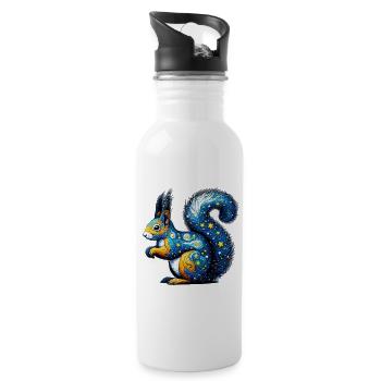 Squirrel - Water bottle with straw - white - Right
