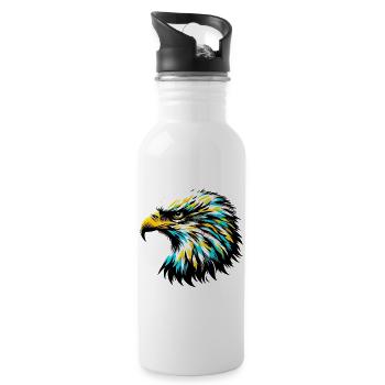 Aigle - Gourde avec paille intégrée - blanc - Droite