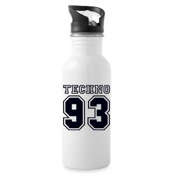 TECHNO 93 - Water bottle with straw - white - Right