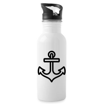 Anchor - Water bottle with straw - white - Right