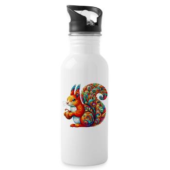 Squirrel - Water bottle with straw - white - Right