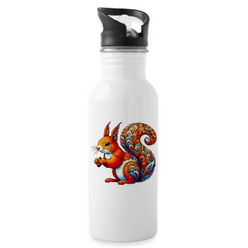 Squirrel - Water bottle with straw - white - Right
