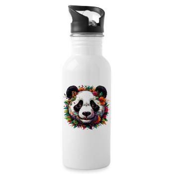 Panda - Water bottle with straw - white - Right